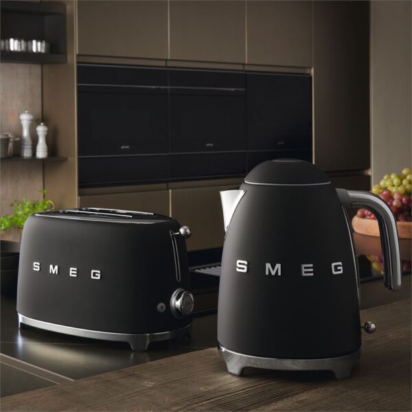 Smeg 50'S Style Special Edition Mat Siyah Kettle ve 1x2 Ekmek Kızartma Makinesi Seti - Görsel 6