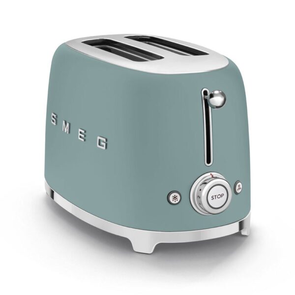 Smeg 50'S Style Special Edition Mat Zümrüt Yeşil Ekmek Kızartma Makinesi - Görsel 4
