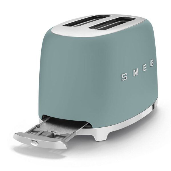 Smeg 50'S Style Special Edition Mat Zümrüt Yeşil Ekmek Kızartma Makinesi - Görsel 8