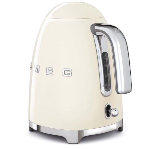 Smeg 50's Style Krem Kettle - 1x2 Ekmek Kızartma Makinesi Ve Filtre Kahve Makine Seti - Görsel 4