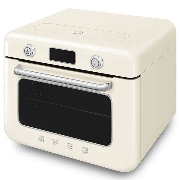 Smeg 50’s Style Krem Retro Buharlı Mini Fırın - Görsel 3