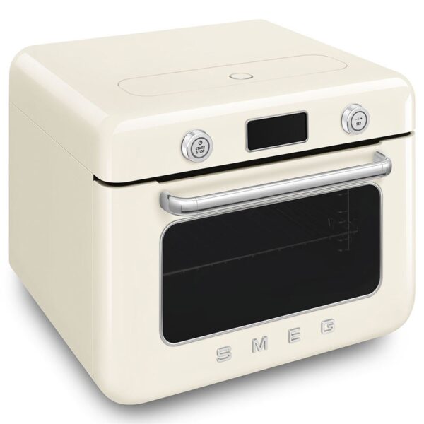Smeg 50’s Style Krem Retro Buharlı Mini Fırın - Görsel 4