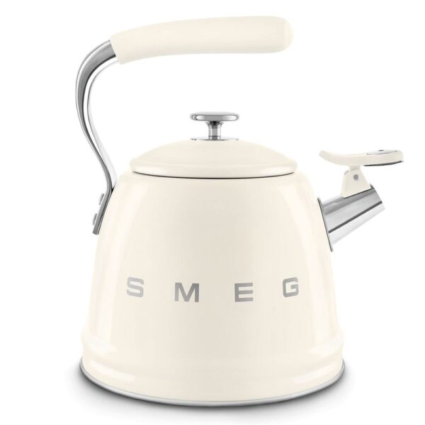 Smeg 50's Style Krem Set Üstü Düdüklü Kettle 2.3 lt