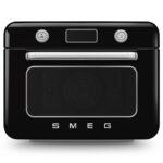 Smeg 50’s Style Siyah Retro Buharlı Mini Fırın