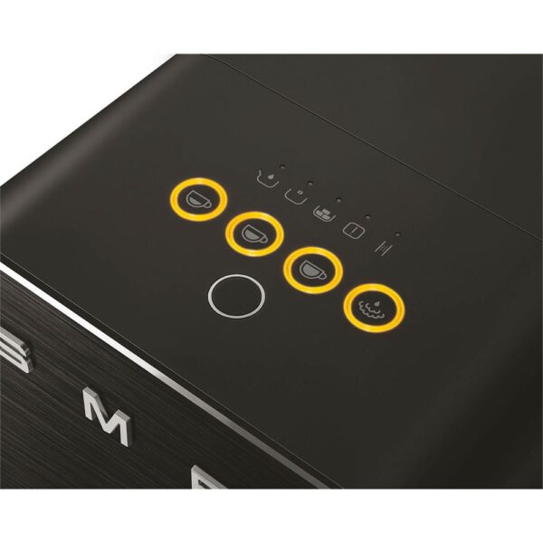 Smeg BCC02 Otomatik Espresso Kahve Makinesi Full Black Mat - Görsel 5