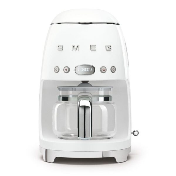 Smeg Beyaz Filtre Kahve Makinesi ve Kahve Öğütme Makinesi Seti - Görsel 3