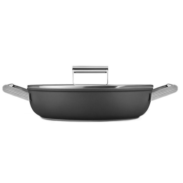 Smeg Cookware 50'S Style GRANDE Siyah 6'lı Tencere&Tava Seti - Görsel 5