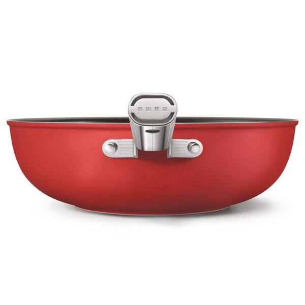 Smeg Cookware 50'S Style Kırmızı WOK 30 cm Tava - Görsel 3