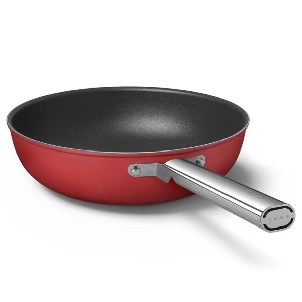 Smeg Cookware 50'S Style Kırmızı WOK 30 cm Tava - Görsel 4