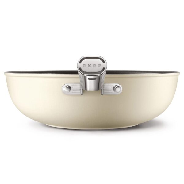 Smeg Cookware 50'S Style Krem WOK 30 cm Tava - Görsel 3
