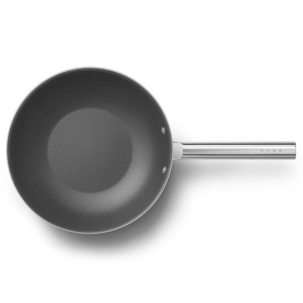 Smeg Cookware 50'S Style Krem WOK 30 cm Tava - Görsel 5
