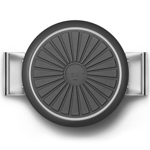 Smeg Cookware 50'S Style Siyah Cam Kapaklı 26 cm Tencere - Görsel 4
