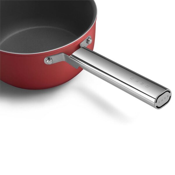 Smeg Cookware 50's Style Kırmızı 20 cm Sos Tenceresi - Görsel 5