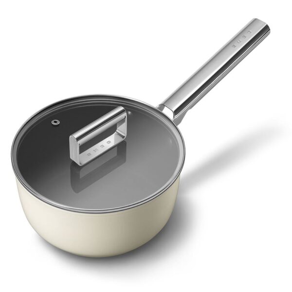 Smeg Cookware 50's Style Krem 20 cm Sos Tenceresi - Görsel 7