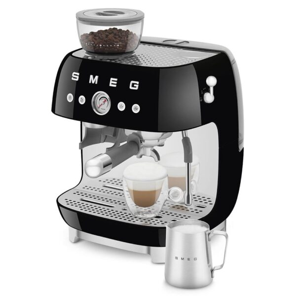 Smeg EGF03BLEU Siyah Öğütücülü Espresso Kahve Makinesi - Görsel 6