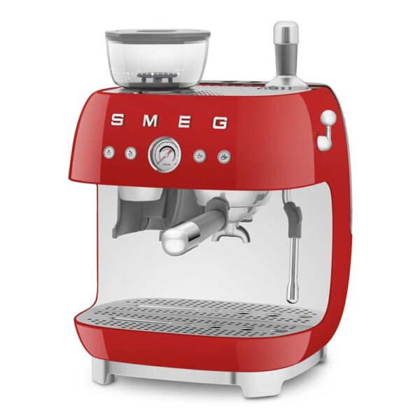 Smeg EGF03RDEU Kırmızı Öğütücülü Espresso Kahve Makinesi - Görsel 2