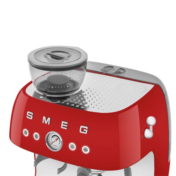Smeg EGF03RDEU Kırmızı Öğütücülü Espresso Kahve Makinesi - Görsel 5