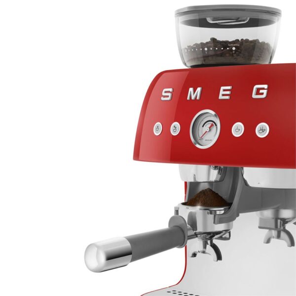 Smeg EGF03RDEU Kırmızı Öğütücülü Espresso Kahve Makinesi - Görsel 6