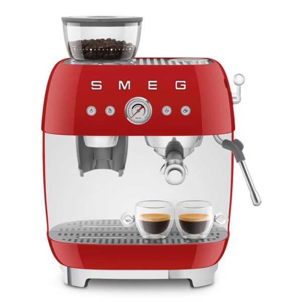 Smeg EGF03RDEU Kırmızı Öğütücülü Espresso Kahve Makinesi - Görsel 7