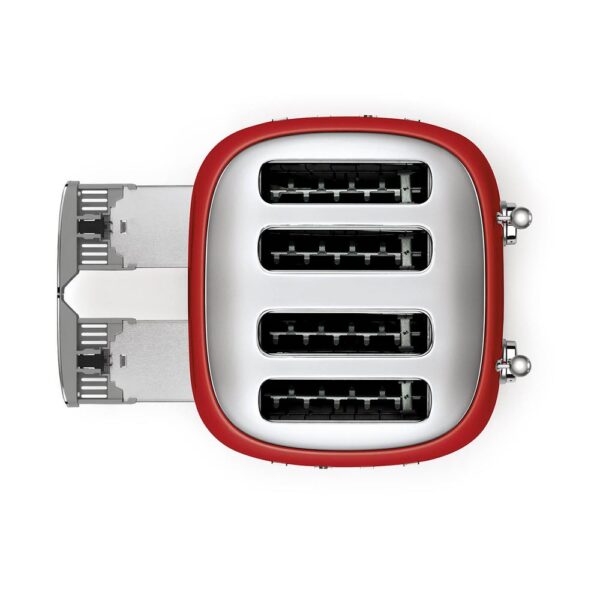 Smeg Kırmızı 1x4 Ekmek Kızartma Makinesi - Görsel 3