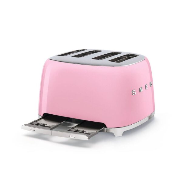 Smeg Pembe 1x4 Ekmek Kızartma Makinesi - Görsel 4