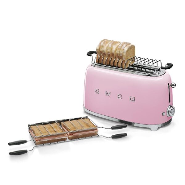 Smeg Pembe 2x4 Ekmek Kızartma Makinesi - Görsel 2