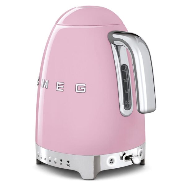 Smeg Pembe Isı Ayarlı Kettle ve 2x4 Ekmek Kızartma Makinesi Seti - Görsel 3