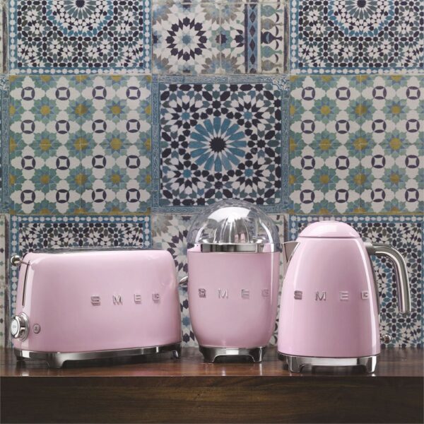Smeg Pembe Kettle-1x2 Ekmek Kızartma Makinesi ve Narenciye Sıkacağı Seti - Görsel 7