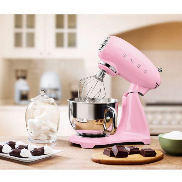 Smeg SMF03PKEU Pembe Hamur Karıştırma Makinesi (Pembe Gövdeli) - Görsel 6