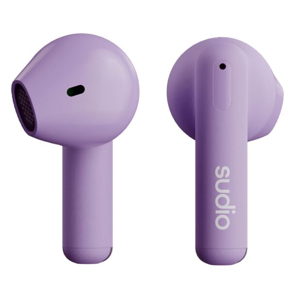 Sudio A1 Muted Purple IPX4 Suya Dayanıklı 30 Saat Kullanım TWS Bluetooth Kulak İçi Kulaklık - Görsel 2
