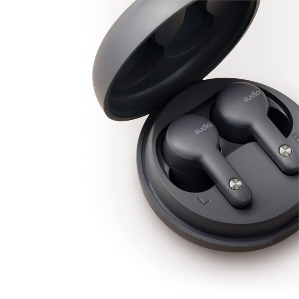 Sudio A2 Siyah IPX4 Suya Dayanıklı 30 Saat Kullanım ANC Gürültü Engelleme Özellikli Bluetooth Kulak İçi Kulaklık - Görsel 2