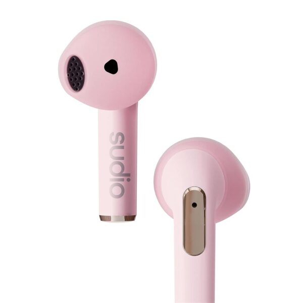 Sudio N2 Pembe IPX4 Suya Dayanıklı 30 Saat Kullanım TWS Bluetooth Kulak İçi Kulaklık - Görsel 2