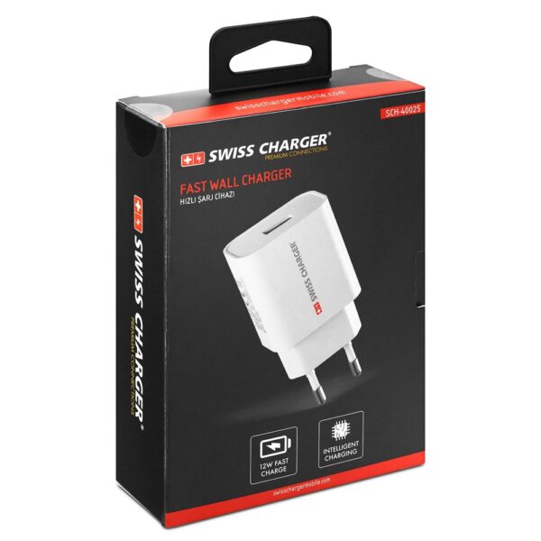 Swiss Charger 12W Usb Hızlı Şarj Adaptörü Hızlı Şarj Cihazı - Görsel 2