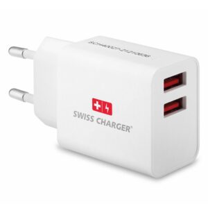 Swiss Charger 17W 2xUsb Hızlı Şarj Adaptörü Hızlı Şarj Cihazı