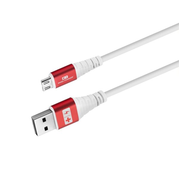 Swiss Charger Micro Usb Hızlı Şarj Ve Data Kablosu 1m