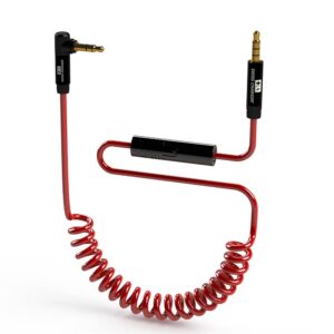 Swiss Charger Spiral Ses Kablosu - Dahili Mikrofonlu